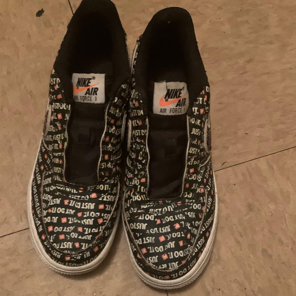 Nike Air Force 1s “just do it” all around